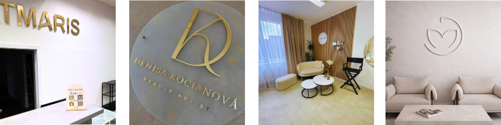 Vizuali.cz logo nápis plexisklo salon beauty ordinace